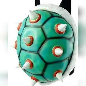 crazytacos Bags Koopa Backpack Cool White Spiked Shell About